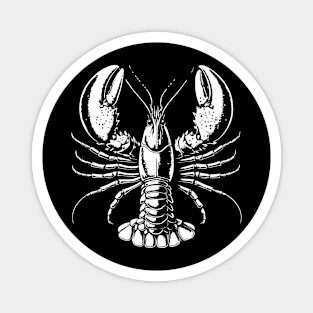 Lobster b&w graphics Magnet